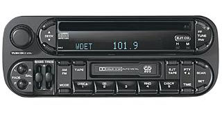 2007 Chrysler PT Cruiser RAZ AM/FM Cassette, CD Player with CD Changer Controls